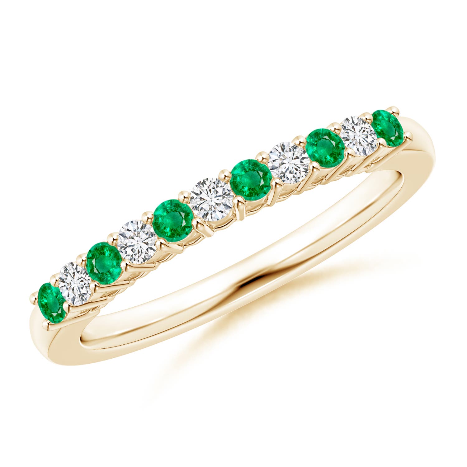 AAA - Emerald / 0.45 CT / 14 KT Yellow Gold