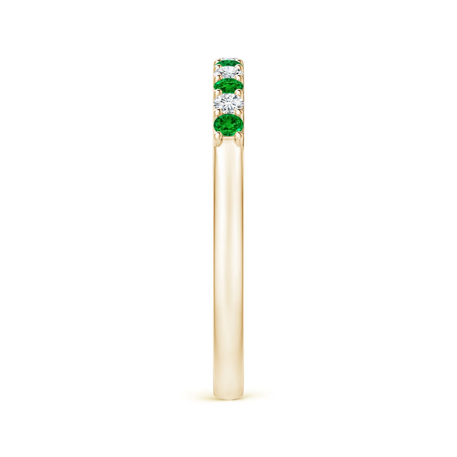 AAAA - Emerald / 0.45 CT / 14 KT Yellow Gold