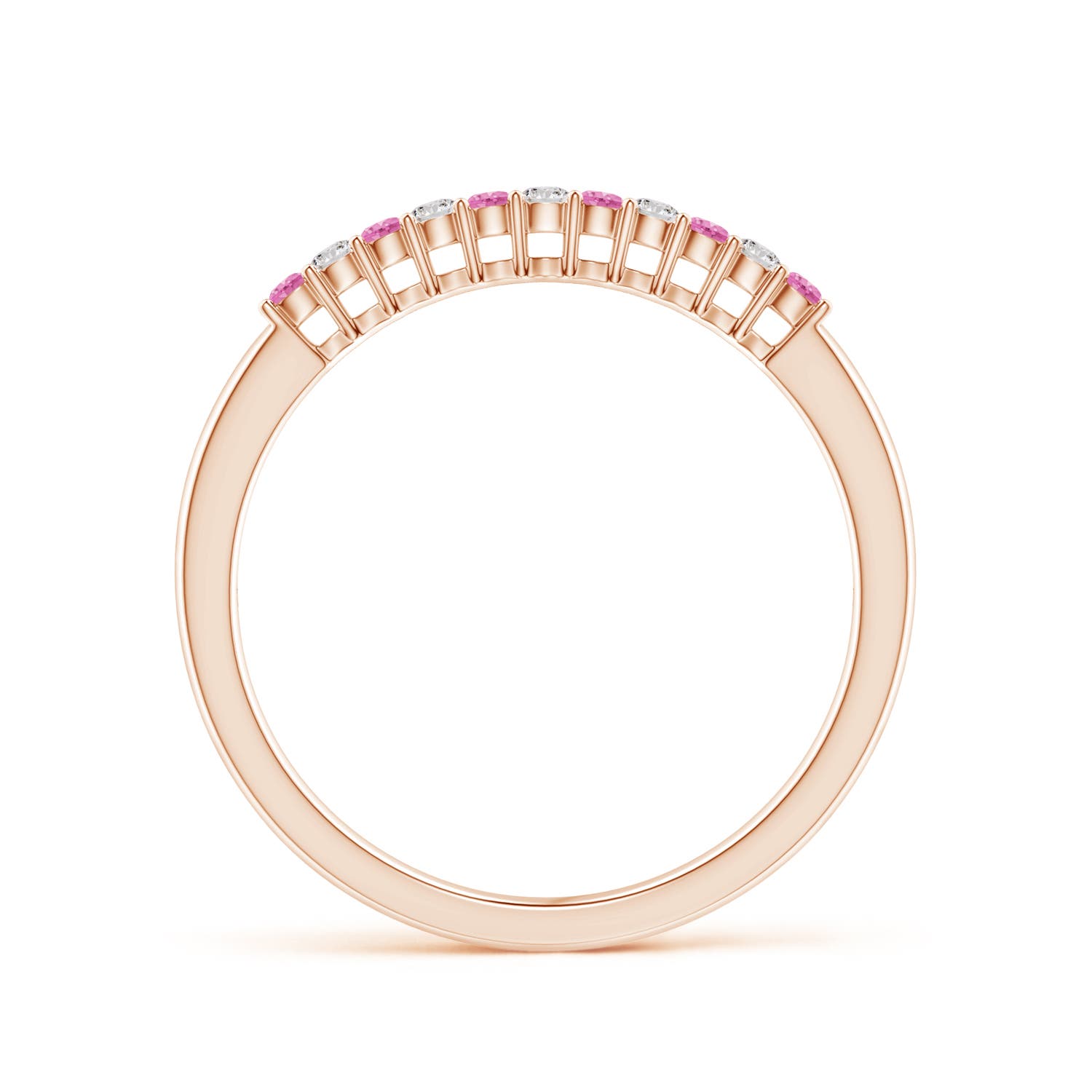 AA - Pink Sapphire / 0.17 CT / 14 KT Rose Gold