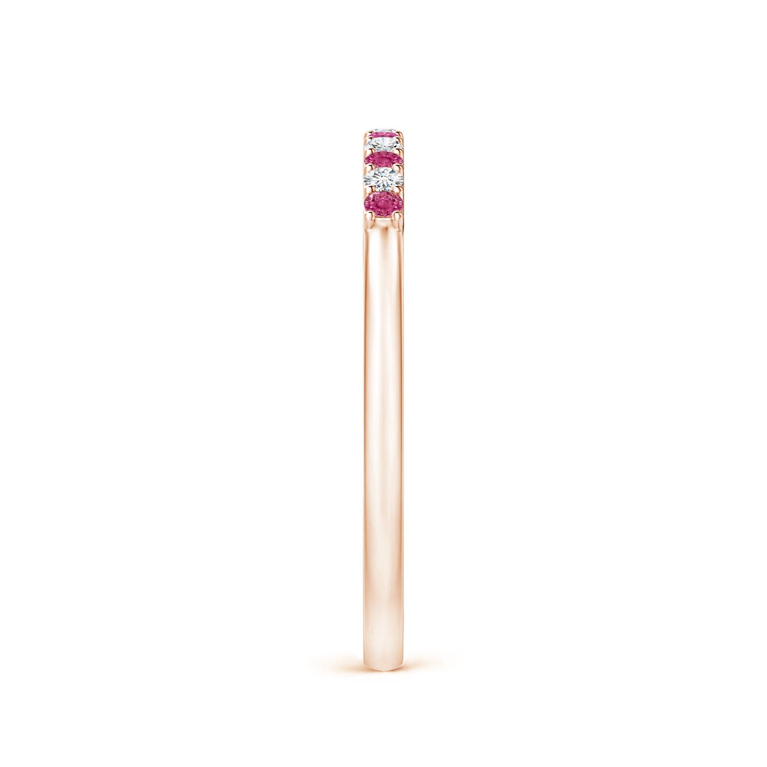 AAAA - Pink Sapphire / 0.17 CT / 14 KT Rose Gold