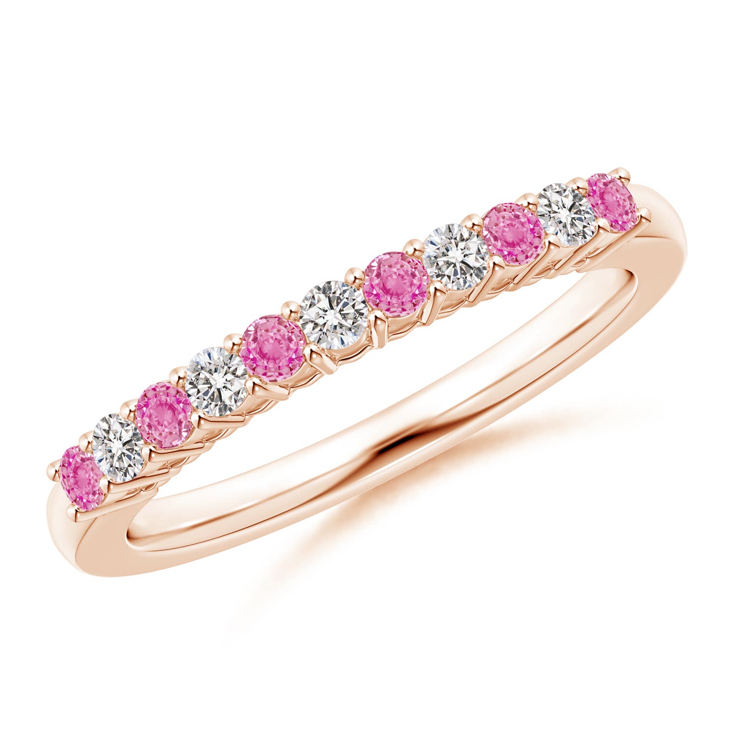 AA - Pink Sapphire / 0.42 CT / 14 KT Rose Gold