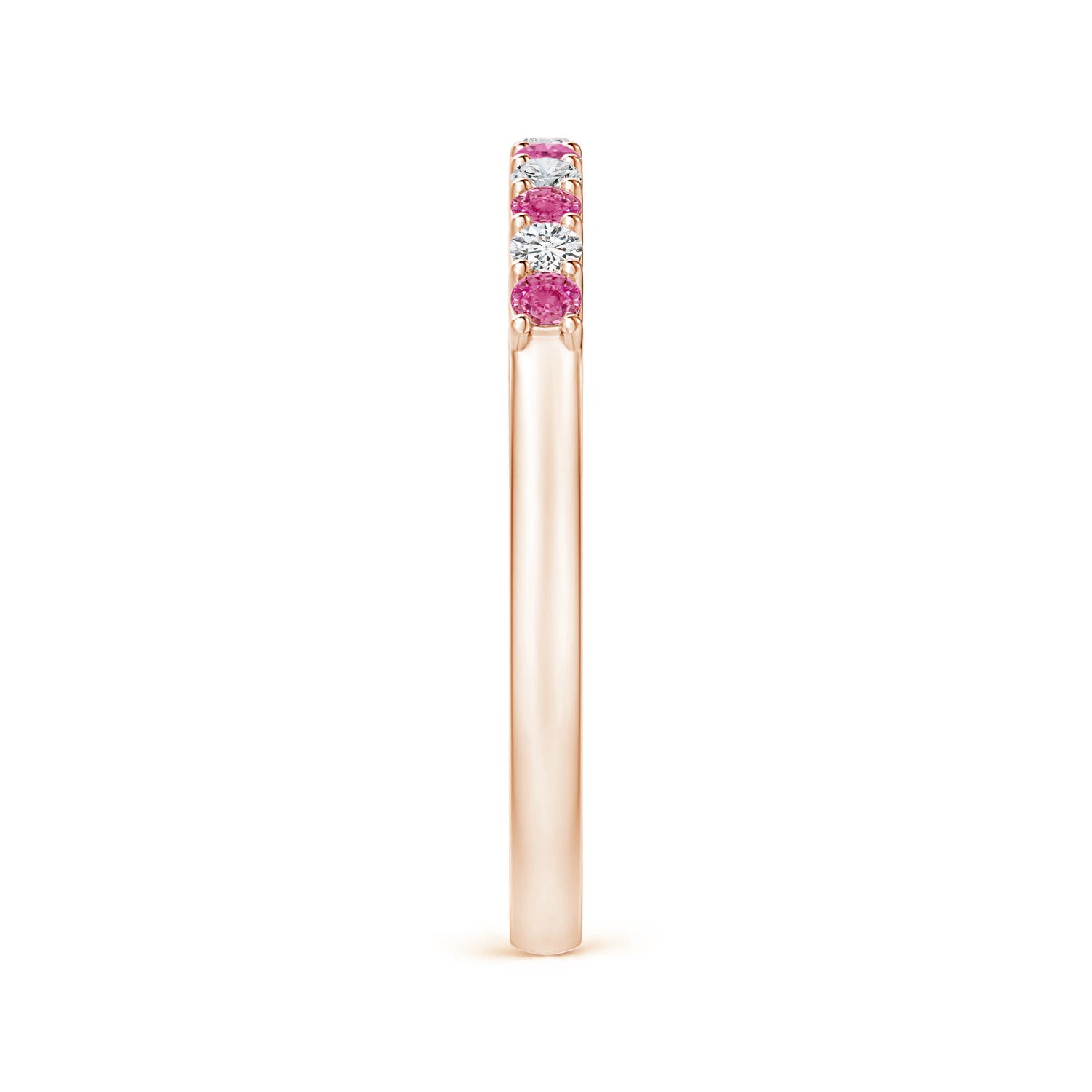 AAA - Pink Sapphire / 0.42 CT / 14 KT Rose Gold