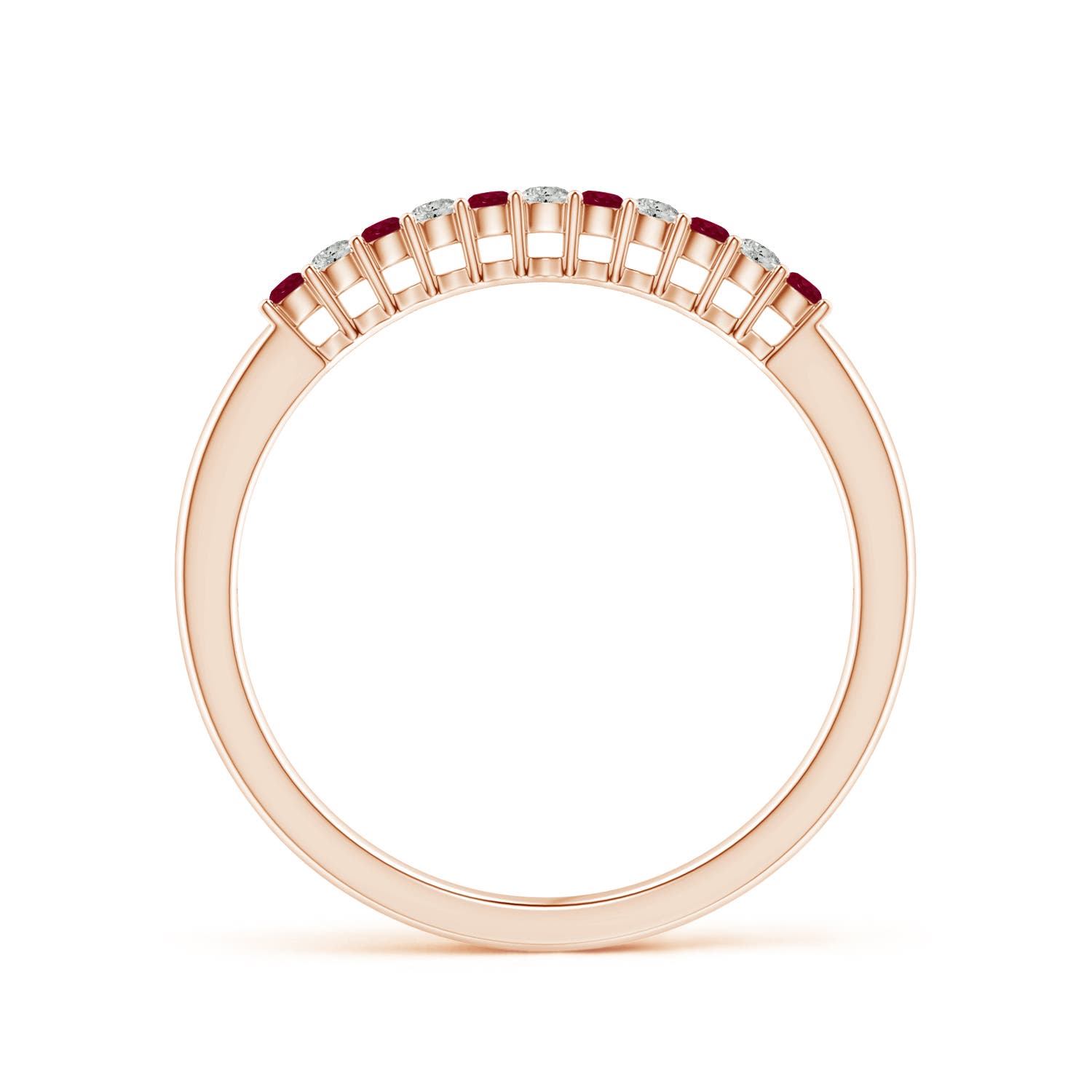 A - Ruby / 0.25 CT / 14 KT Rose Gold