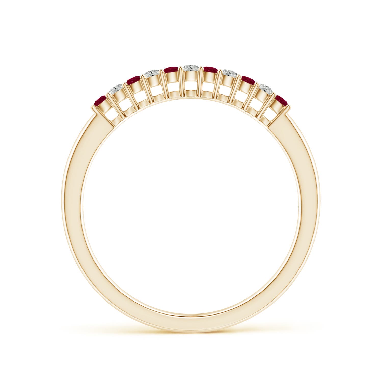 A - Ruby / 0.25 CT / 14 KT Yellow Gold