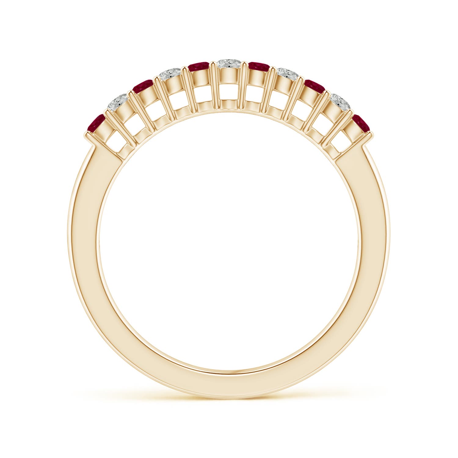 A - Ruby / 0.48 CT / 14 KT Yellow Gold