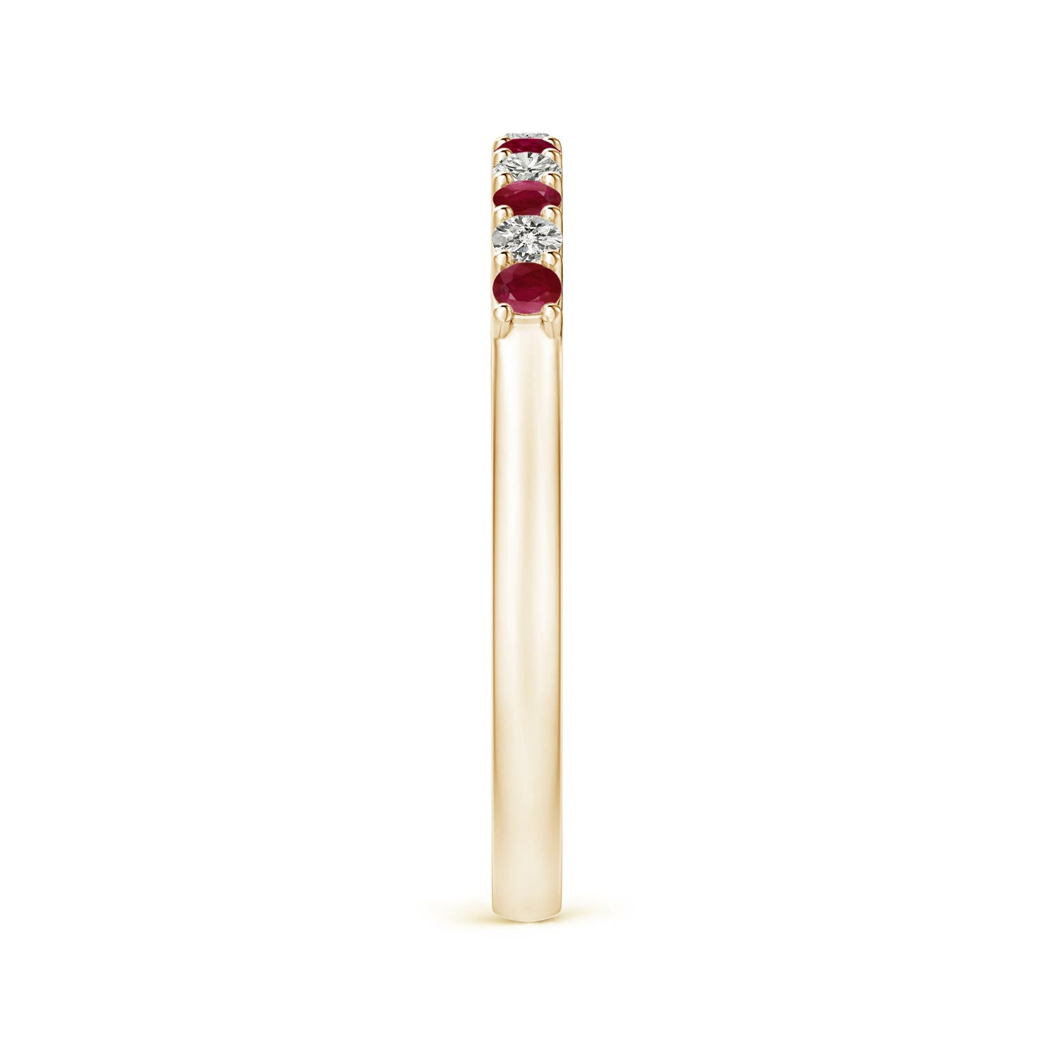 A - Ruby / 0.48 CT / 14 KT Yellow Gold