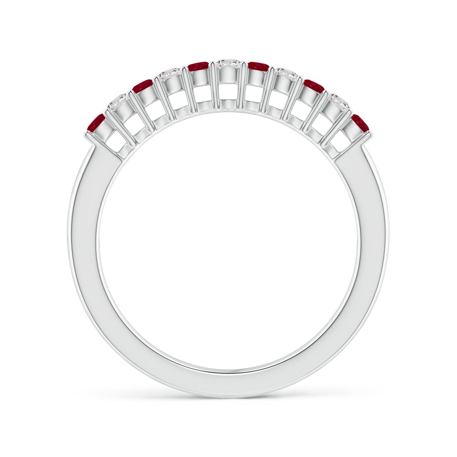 AA - Ruby / 0.48 CT / 14 KT White Gold