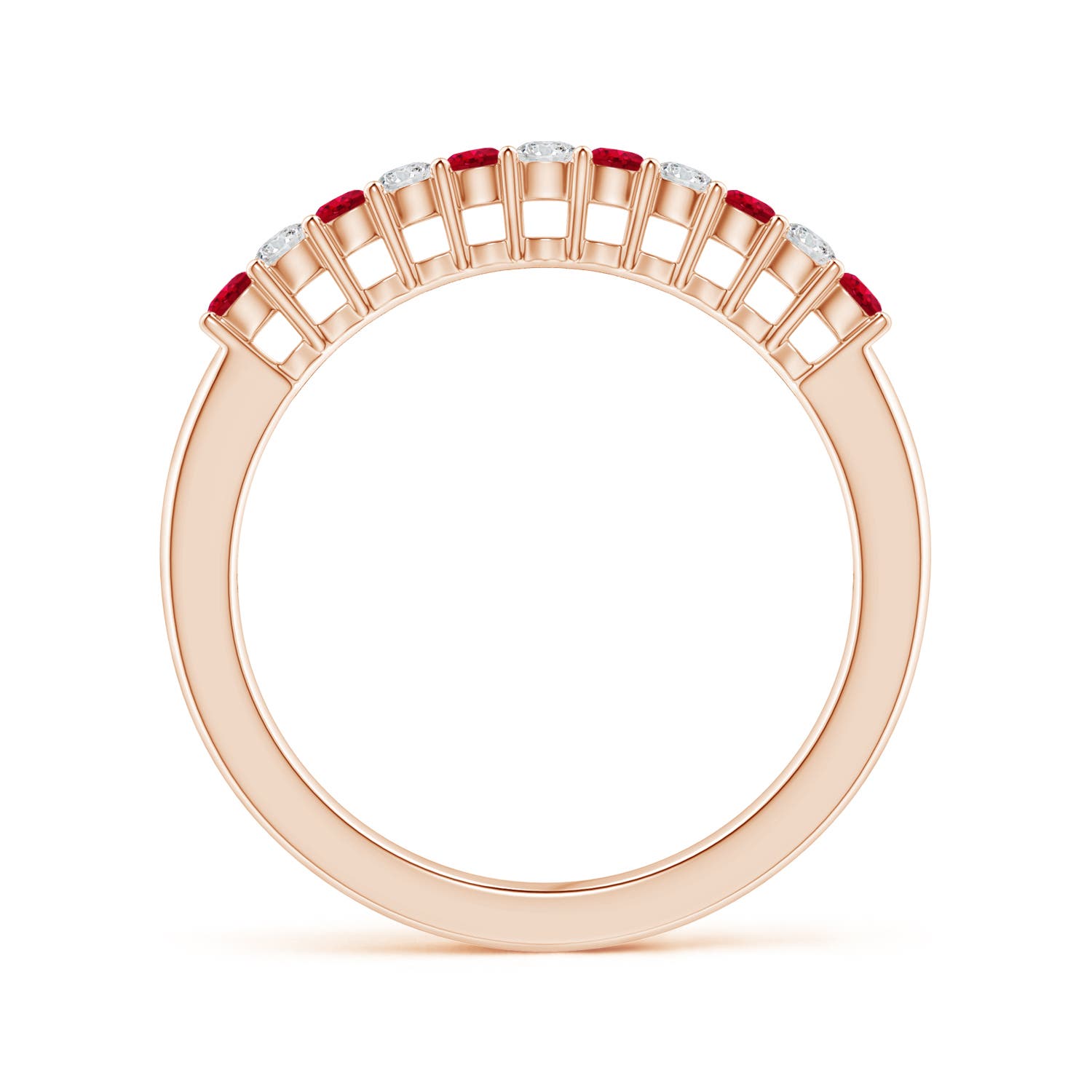 AAA - Ruby / 0.48 CT / 14 KT Rose Gold