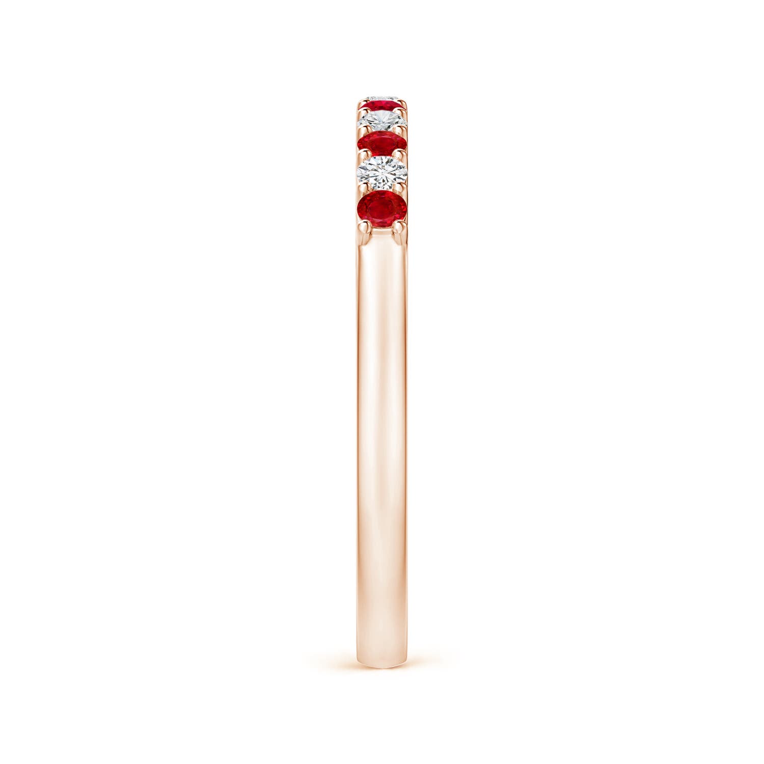 AAA - Ruby / 0.48 CT / 14 KT Rose Gold