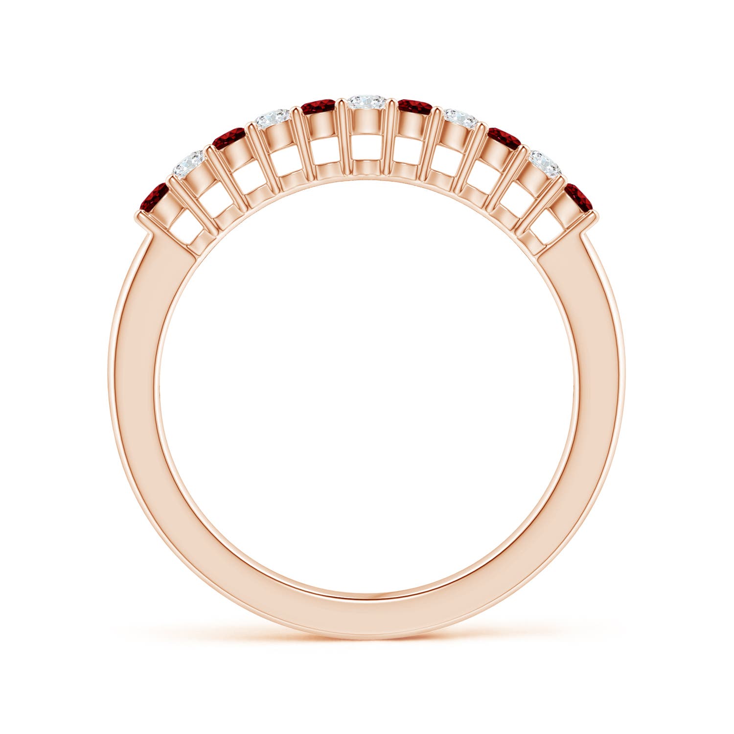 AAAA - Ruby / 0.48 CT / 14 KT Rose Gold