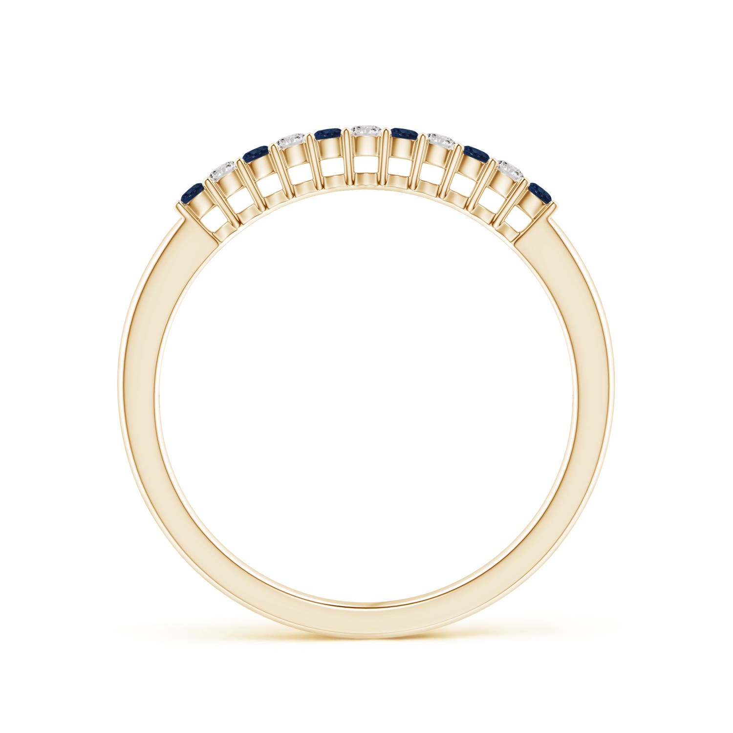 AA - Blue Sapphire / 0.19 CT / 14 KT Yellow Gold