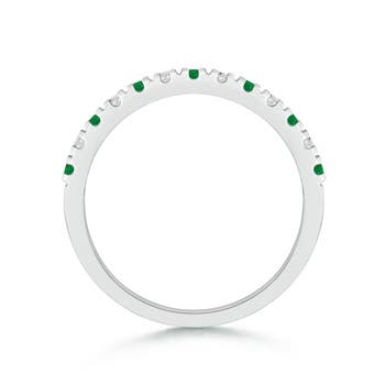 AA - Emerald / 0.53 CT / 14 KT White Gold