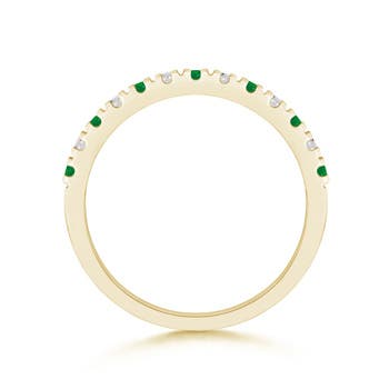 AA - Emerald / 0.53 CT / 14 KT Yellow Gold