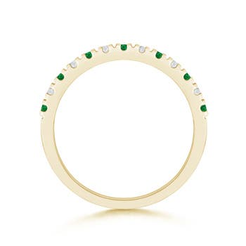 AAA - Emerald / 0.53 CT / 14 KT Yellow Gold