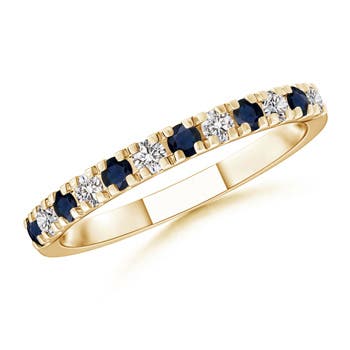 A - Blue Sapphire / 0.56 CT / 14 KT Yellow Gold