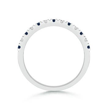 AA - Blue Sapphire / 0.56 CT / 14 KT White Gold