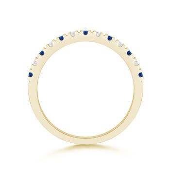 AAA - Blue Sapphire / 0.56 CT / 14 KT Yellow Gold