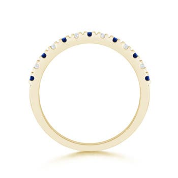 AAAA - Blue Sapphire / 0.56 CT / 14 KT Yellow Gold