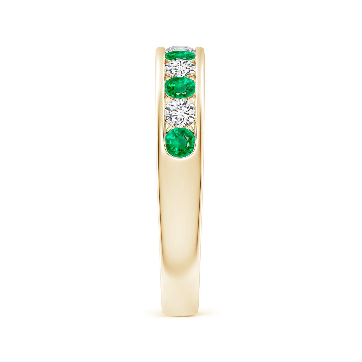 AAA - Emerald / 0.72 CT / 14 KT Yellow Gold