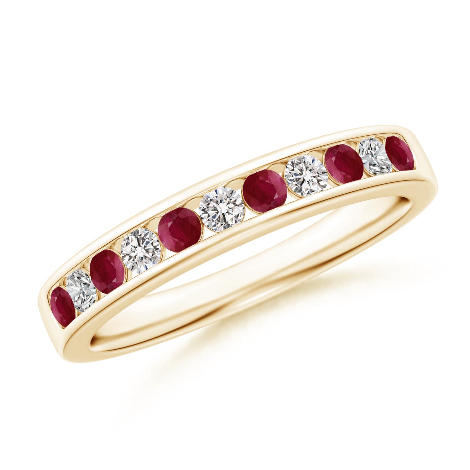 A - Ruby / 0.53 CT / 14 KT Yellow Gold