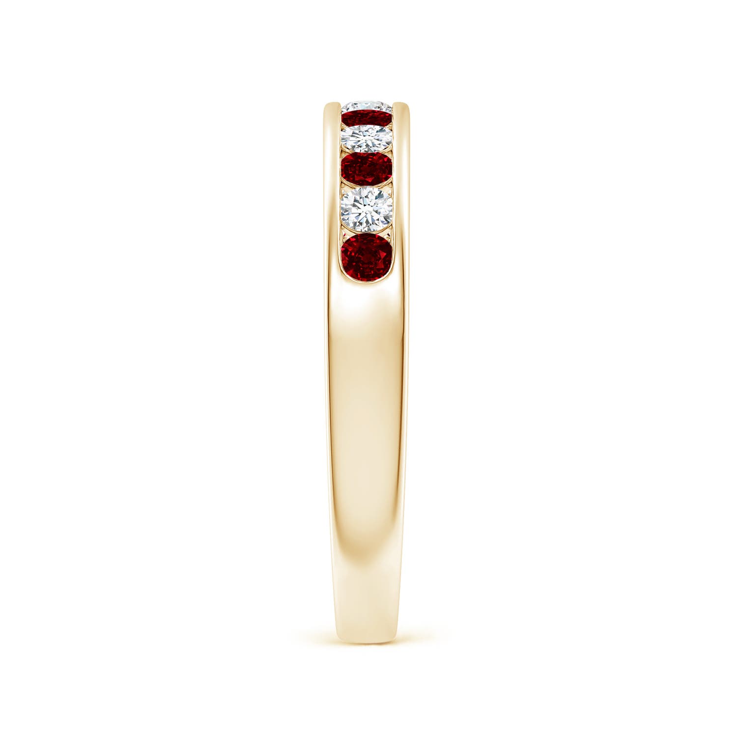 AAAA - Ruby / 0.53 CT / 14 KT Yellow Gold