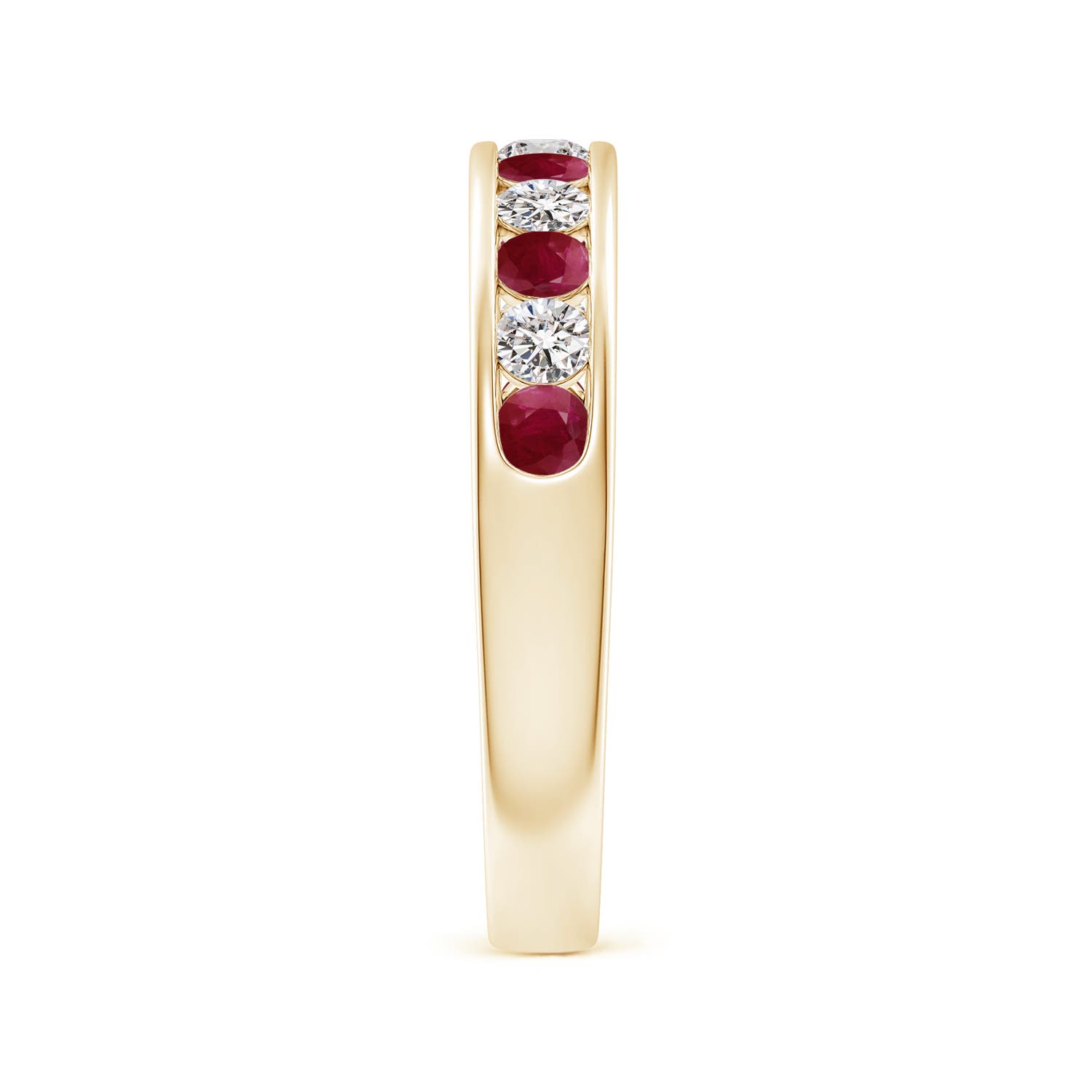 A - Ruby / 0.89 CT / 14 KT Yellow Gold