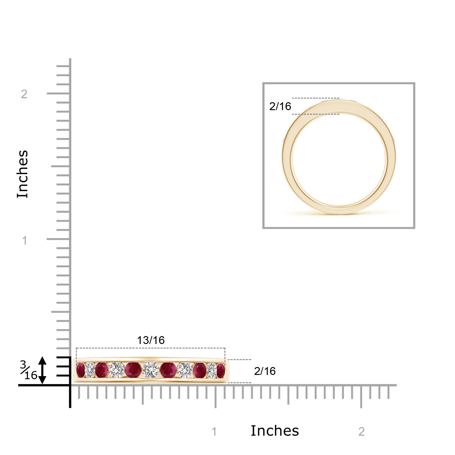 A - Ruby / 0.89 CT / 14 KT Yellow Gold