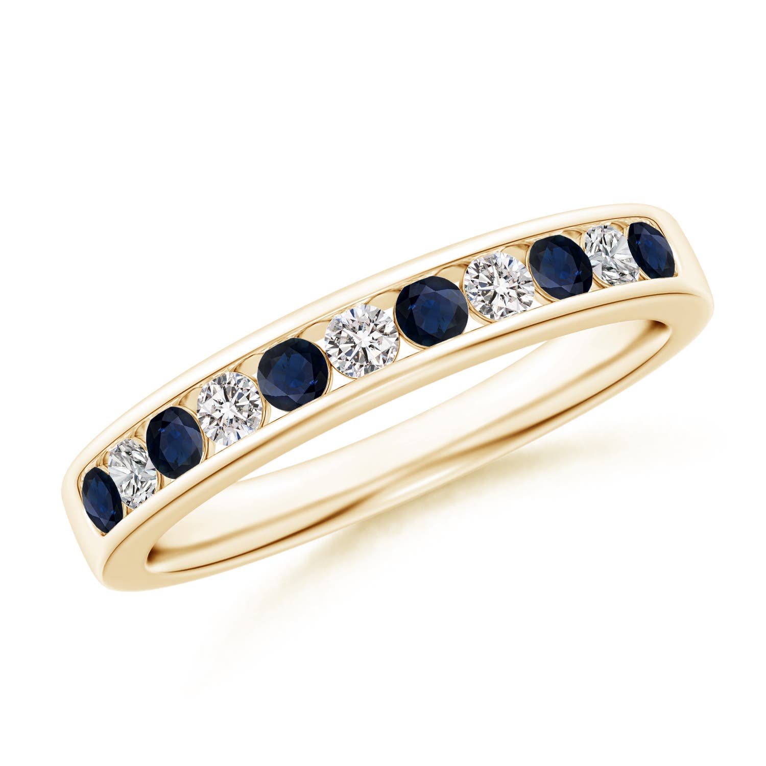 A - Blue Sapphire / 0.53 CT / 14 KT Yellow Gold