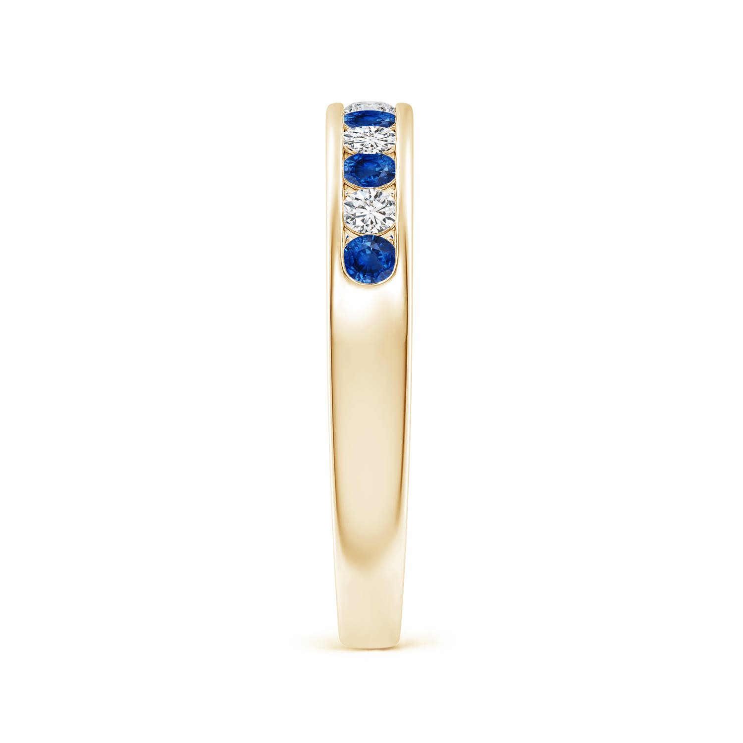 AAA - Blue Sapphire / 0.53 CT / 14 KT Yellow Gold