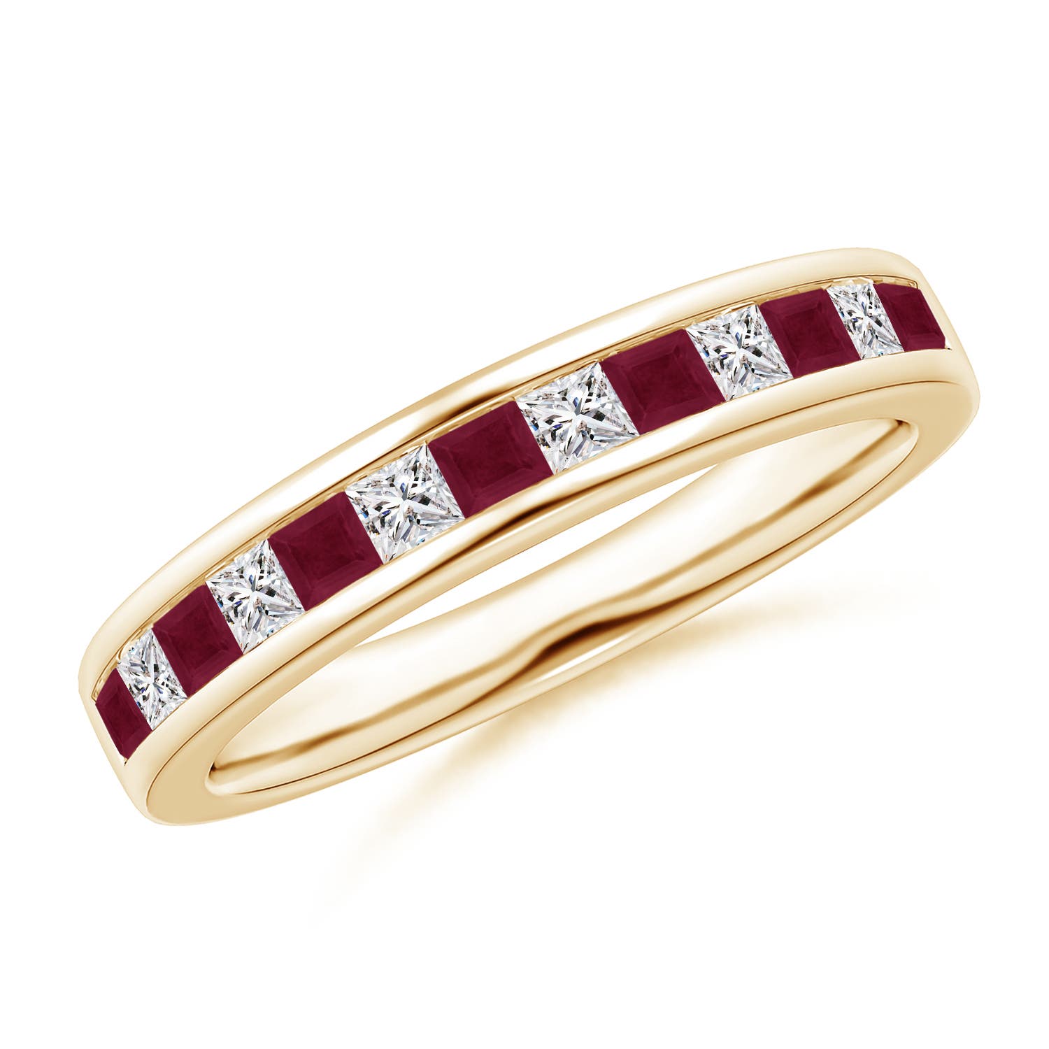 A - Ruby / 0.72 CT / 14 KT Yellow Gold