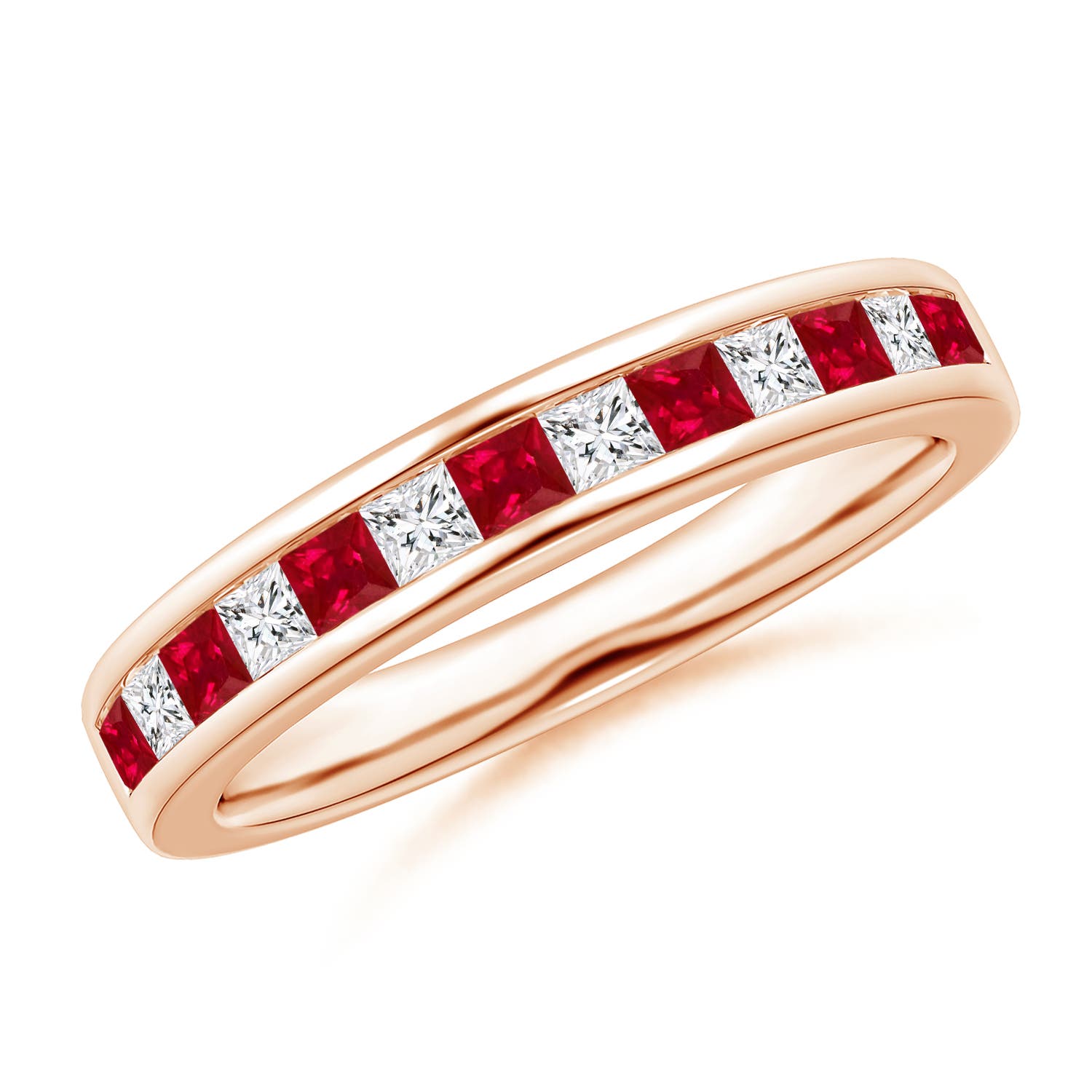 AAA - Ruby / 0.72 CT / 14 KT Rose Gold