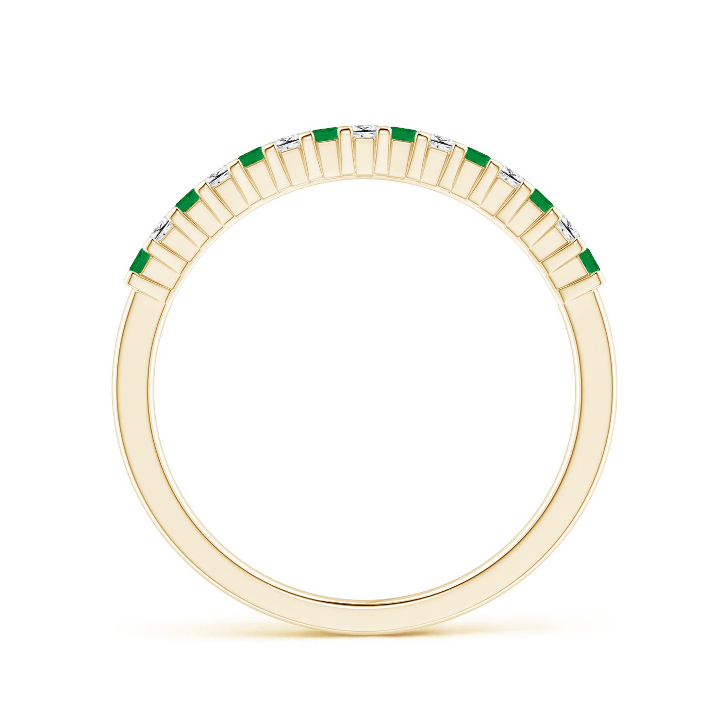 AA - Emerald / 0.21 CT / 14 KT Yellow Gold