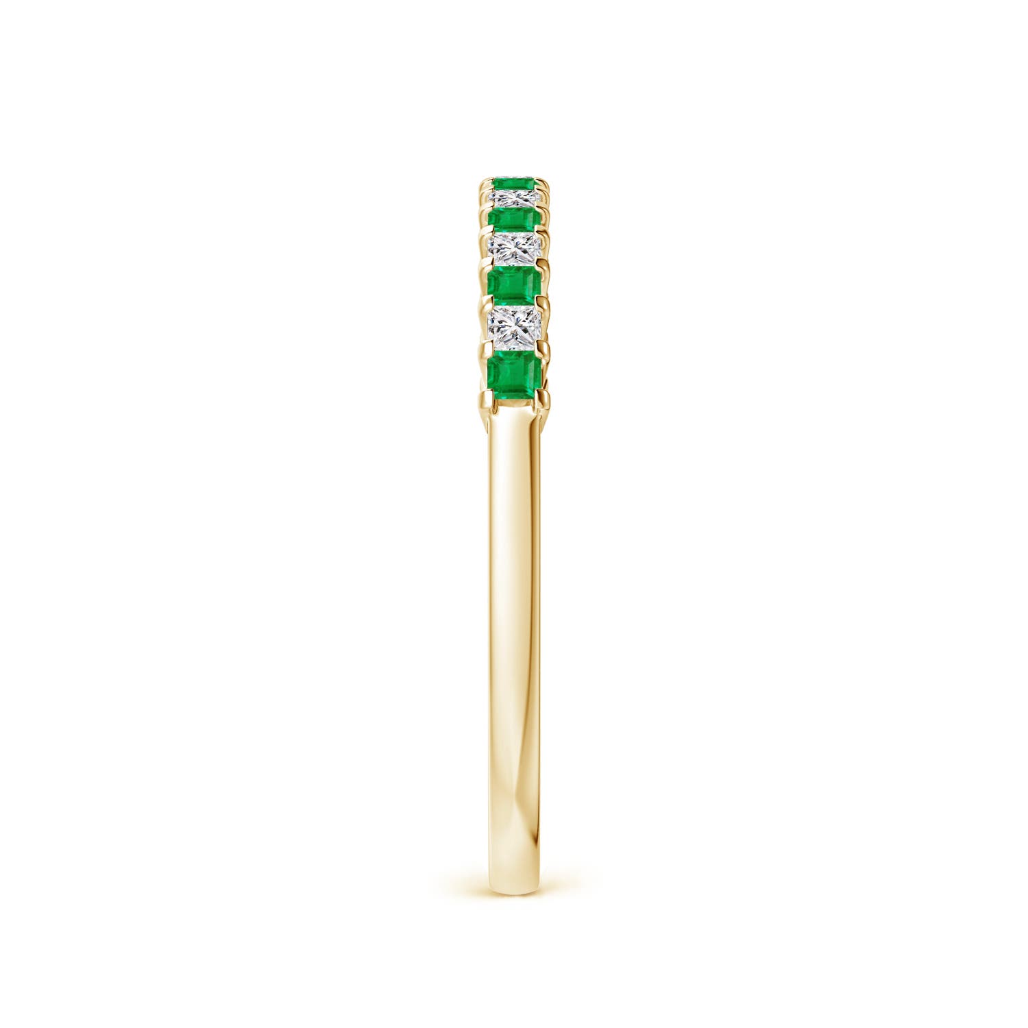 AA - Emerald / 0.21 CT / 14 KT Yellow Gold