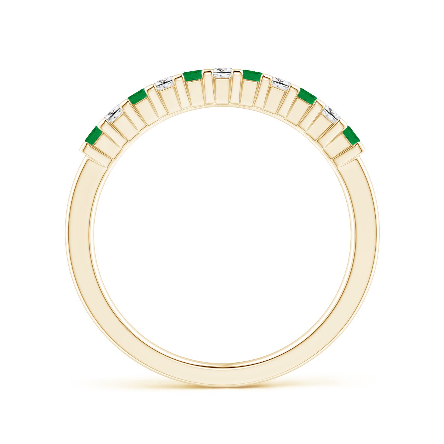 AA - Emerald / 0.44 CT / 14 KT Yellow Gold