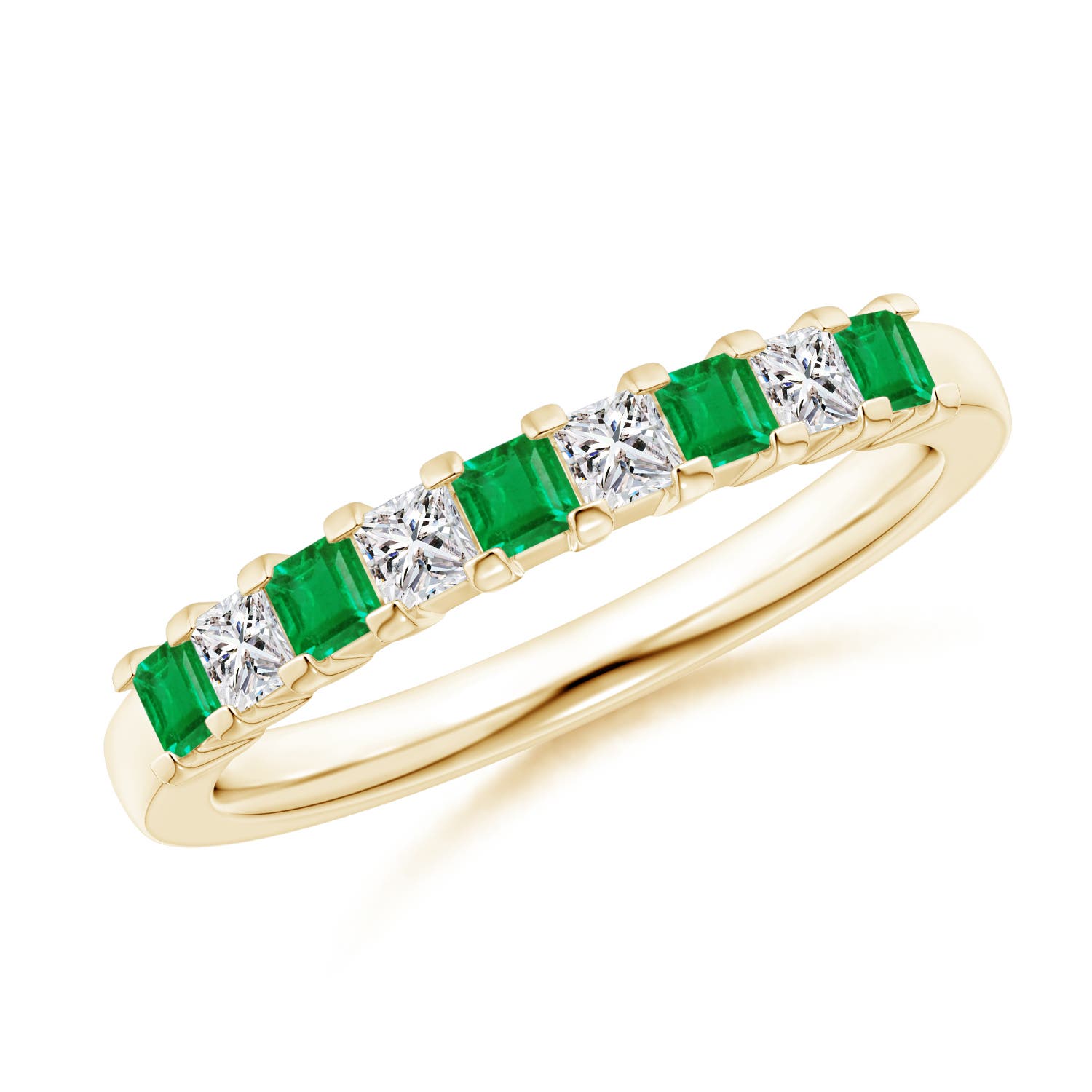 AA - Emerald / 0.53 CT / 14 KT Yellow Gold