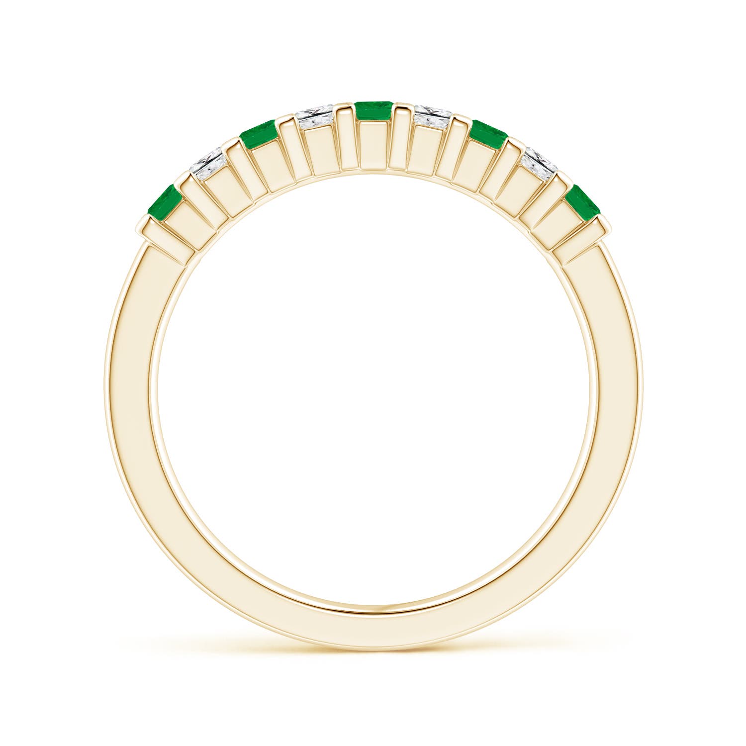 AA - Emerald / 0.53 CT / 14 KT Yellow Gold