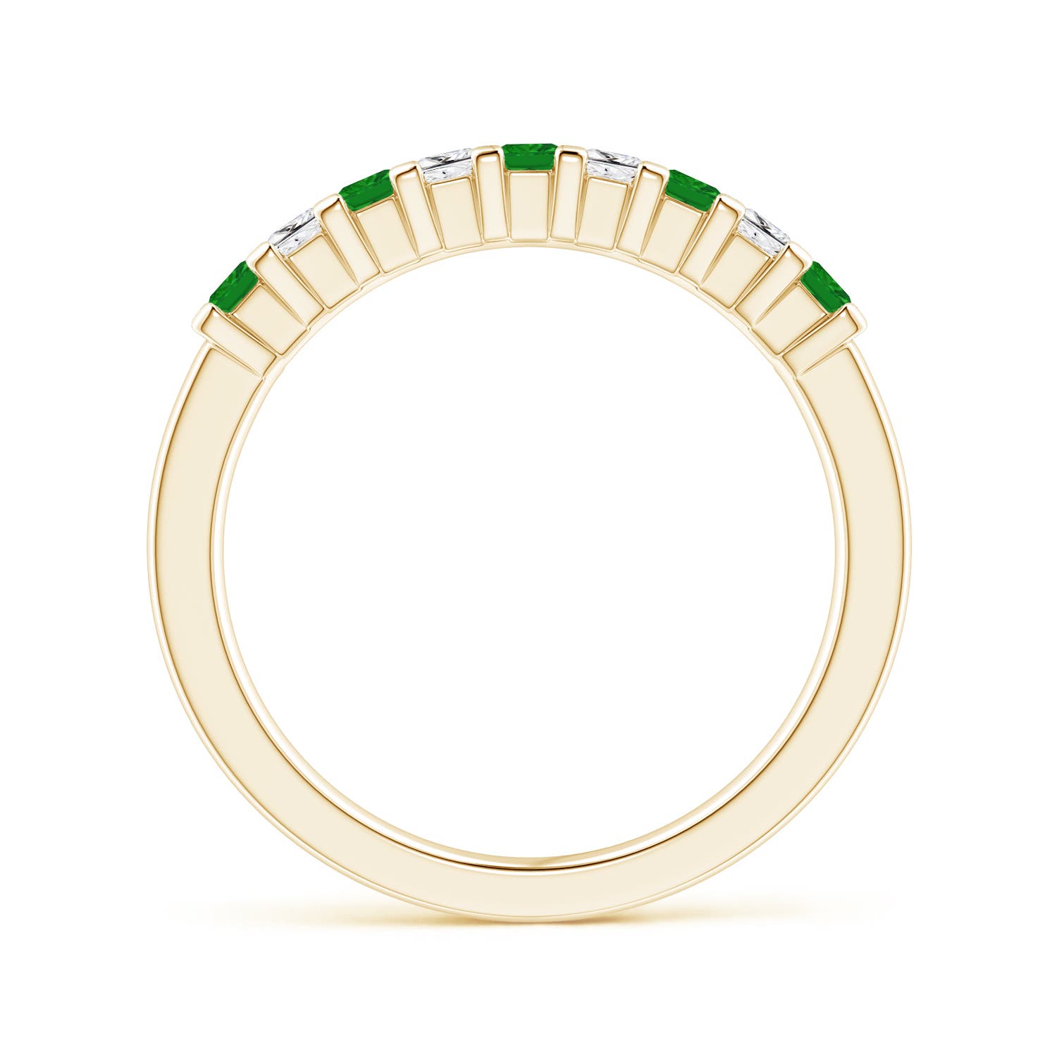 AAA - Emerald / 0.53 CT / 14 KT Yellow Gold