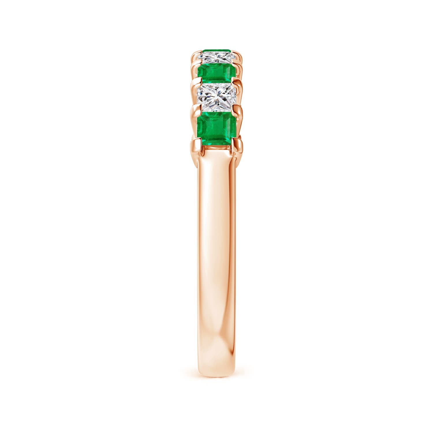 AA - Emerald / 0.89 CT / 14 KT Rose Gold