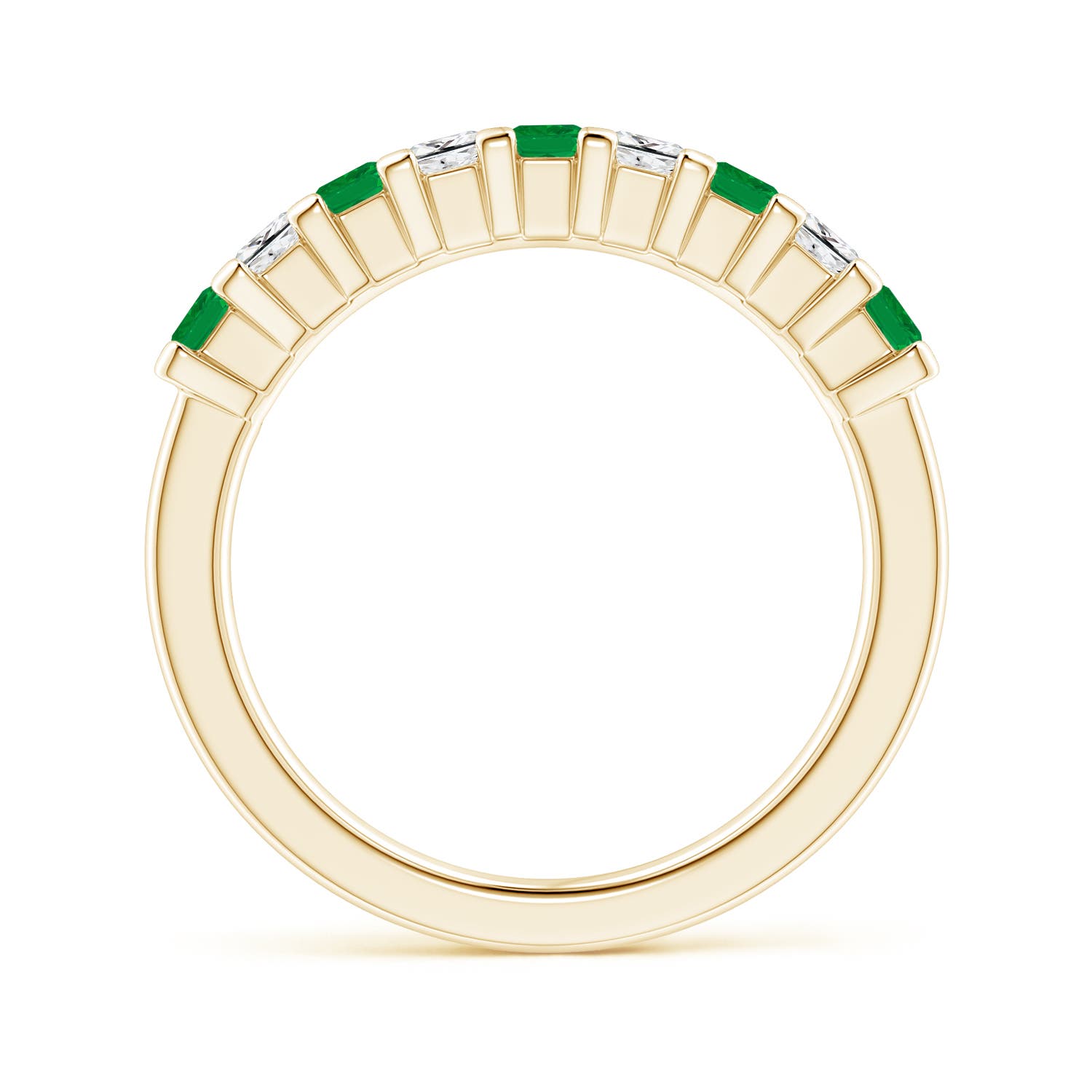 AA - Emerald / 0.89 CT / 14 KT Yellow Gold