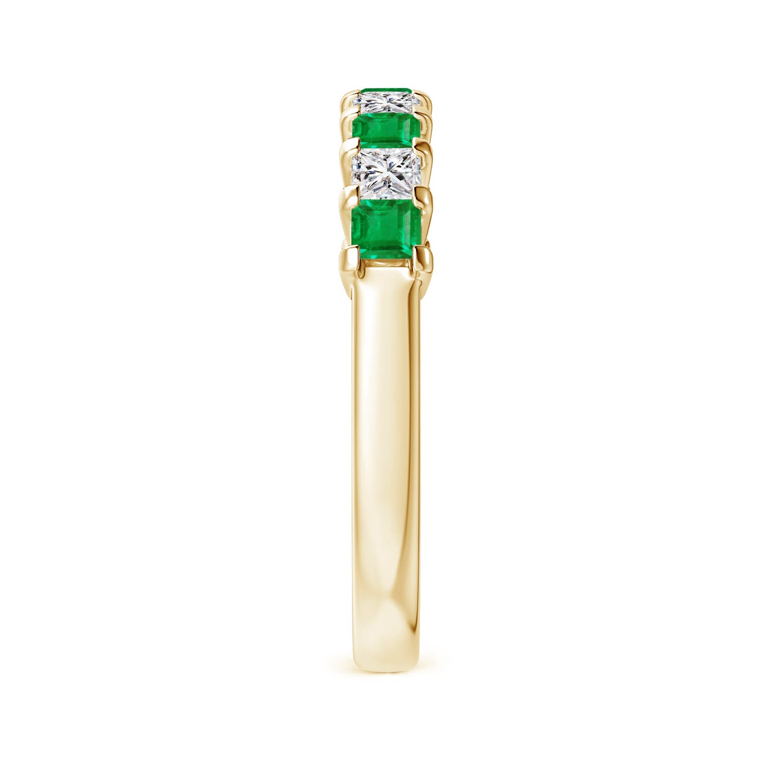 AA - Emerald / 0.89 CT / 14 KT Yellow Gold