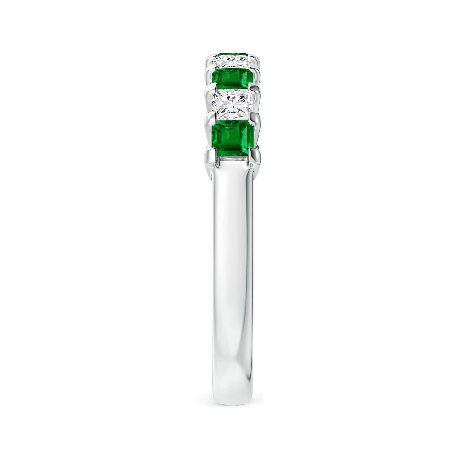 AAAA - Emerald / 0.89 CT / 14 KT White Gold