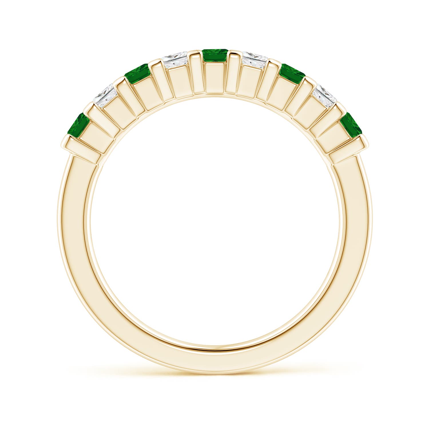 AAAA - Emerald / 0.89 CT / 14 KT Yellow Gold