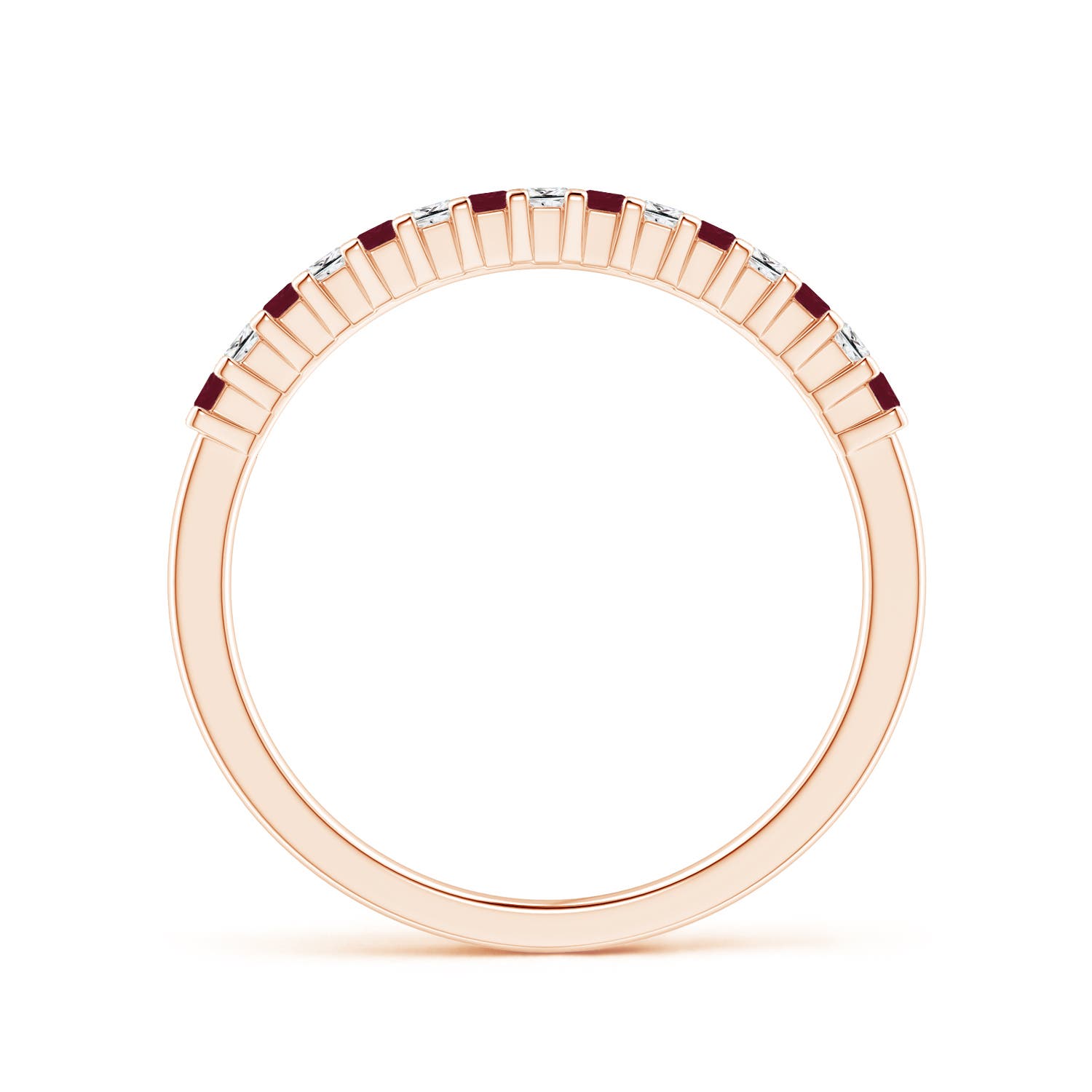 A - Ruby / 0.35 CT / 14 KT Rose Gold