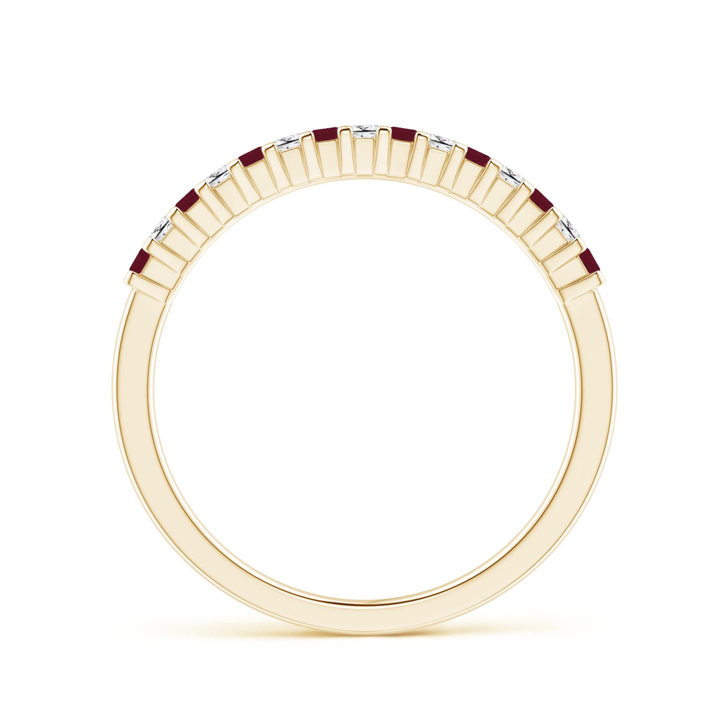 A - Ruby / 0.35 CT / 14 KT Yellow Gold