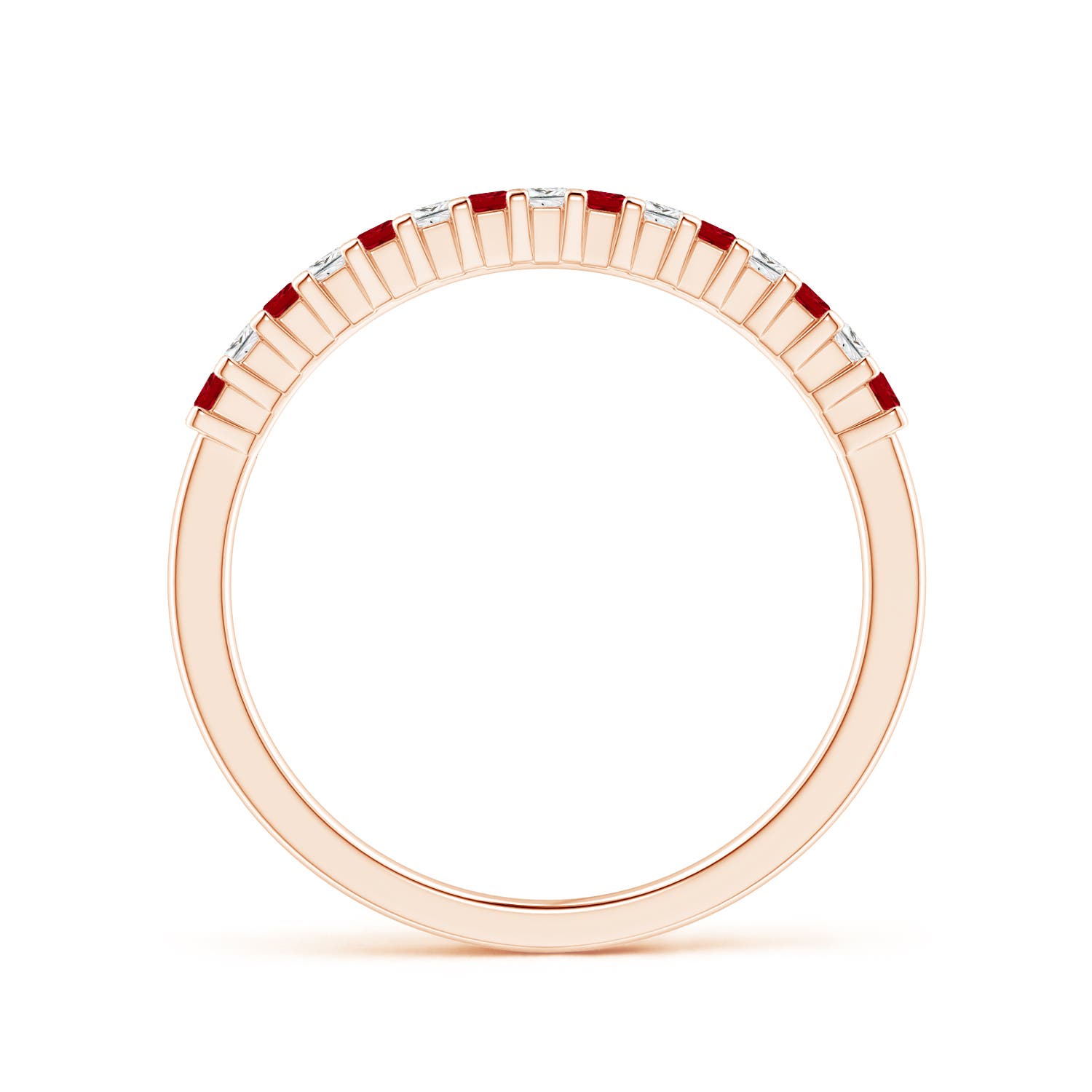 AAAA - Ruby / 0.35 CT / 14 KT Rose Gold