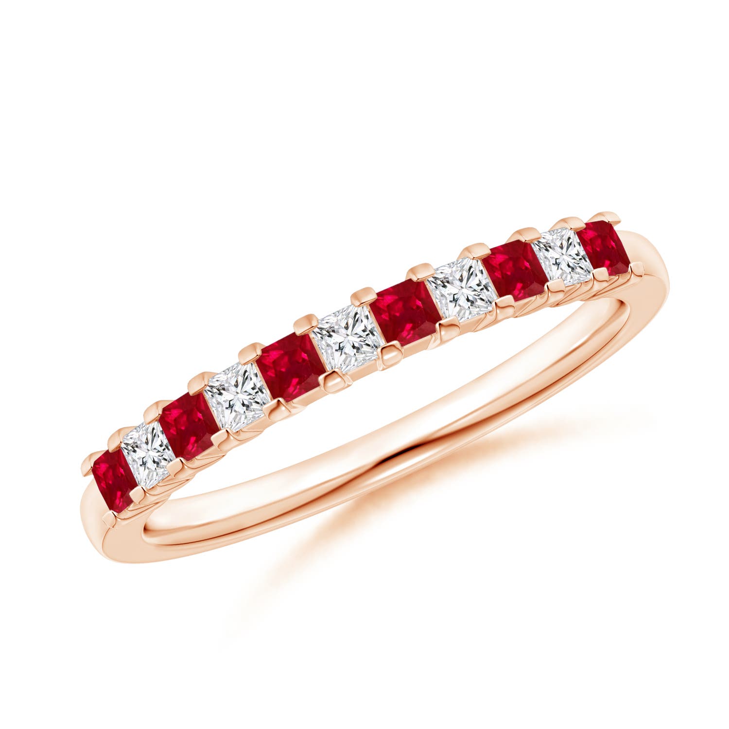 AAA - Ruby / 0.53 CT / 14 KT Rose Gold