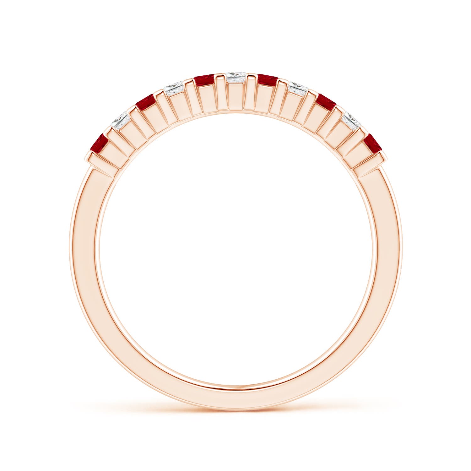 AAAA - Ruby / 0.53 CT / 14 KT Rose Gold