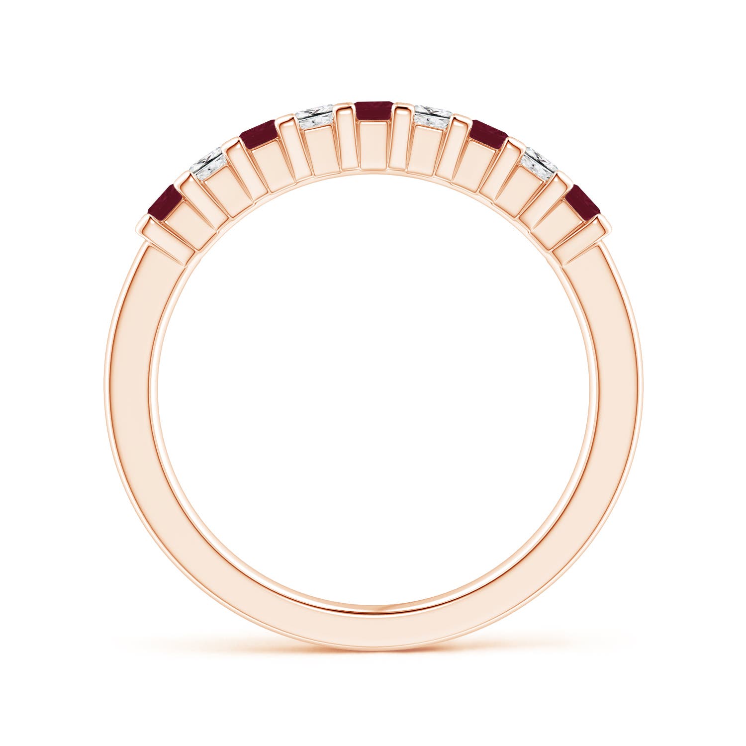 A - Ruby / 0.63 CT / 14 KT Rose Gold