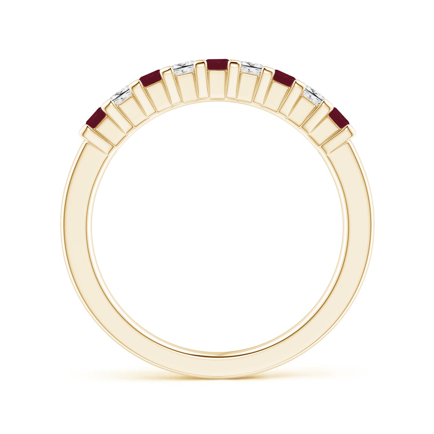 A - Ruby / 0.63 CT / 14 KT Yellow Gold