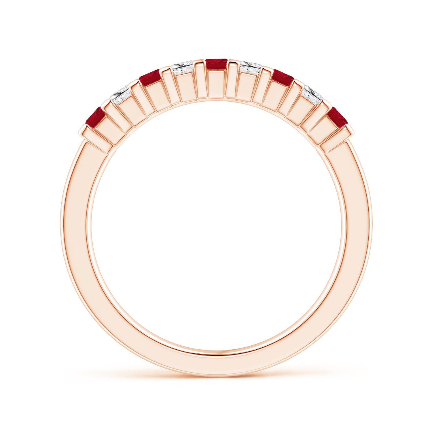 AAA - Ruby / 0.63 CT / 14 KT Rose Gold